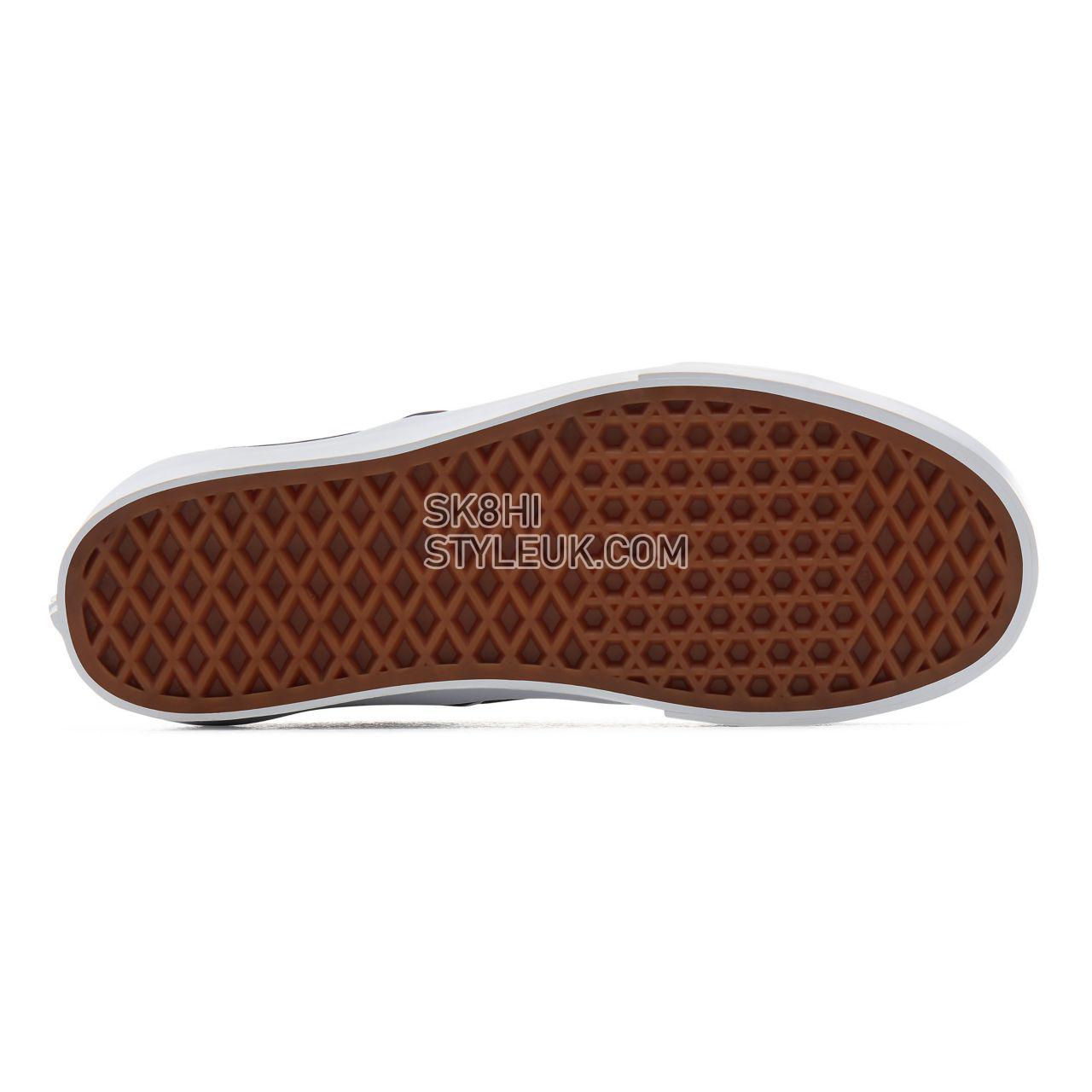 Vans Python Check Classic Slip-On Platform Classic Womens - (Python Check) Princess Blue/True White VN0A3JEZV9P Shoes