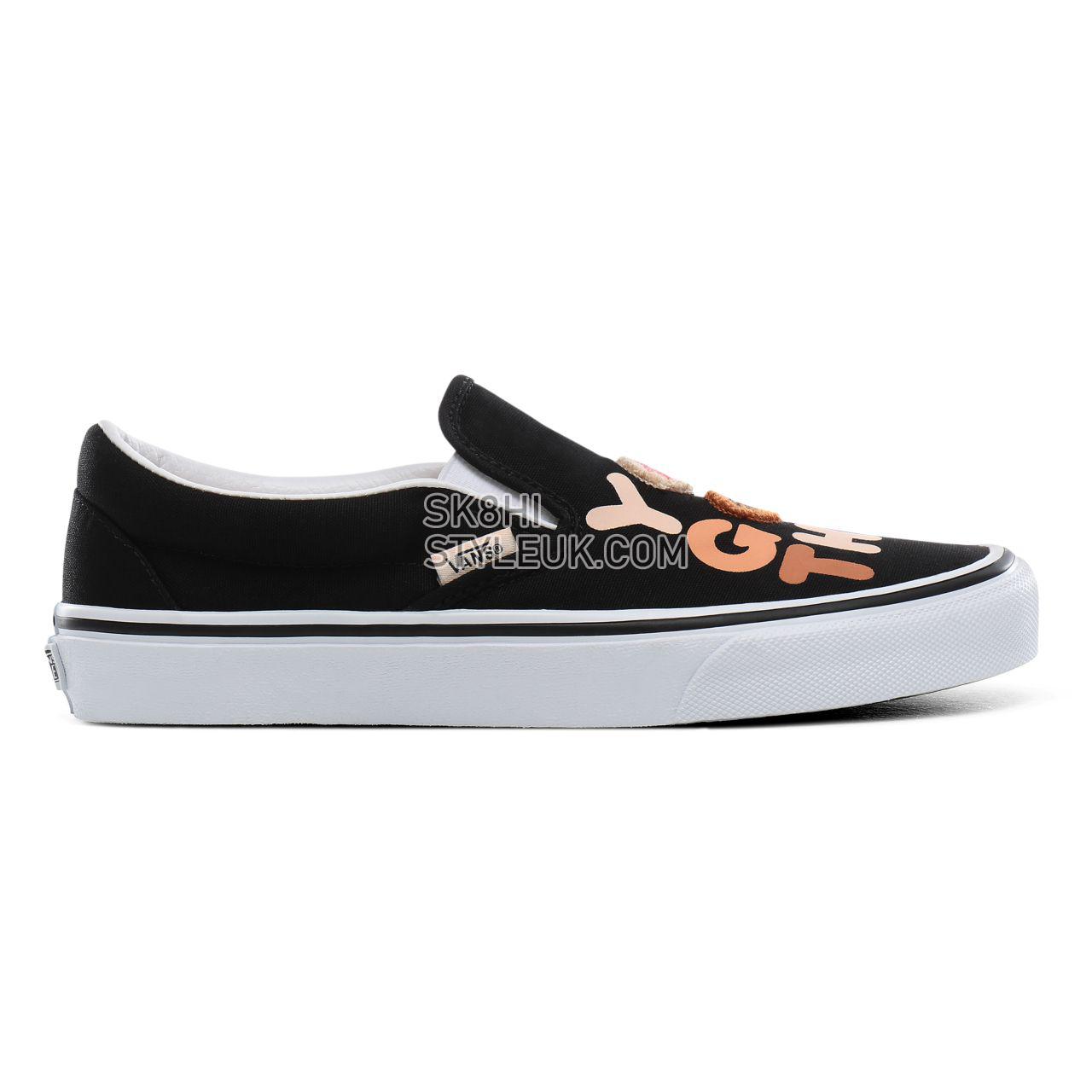 Vans Breast Cancer Awareness Classic Slip-On Classic Womens - (Breast Cancer) you got this/true white VN0A4BV3T4U Shoes