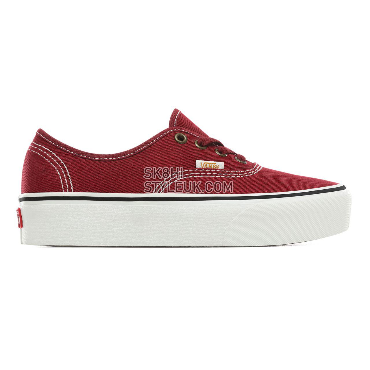 Vans Authentic Platform 2.0 Classic Womens - Biking Red/Blanc de blanc VN0A3AV8WQ9 Shoes