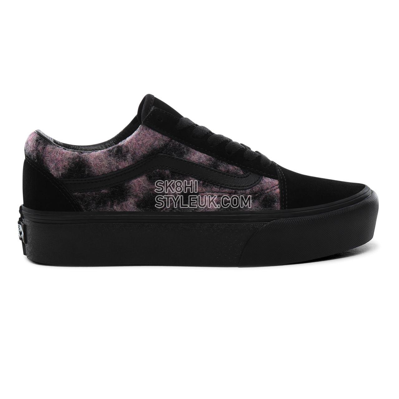 Vans Mix Leopard Old Skool Platform Classic Womens - (Mix Leopard) pink/black VN0A3B3UTRE Shoes