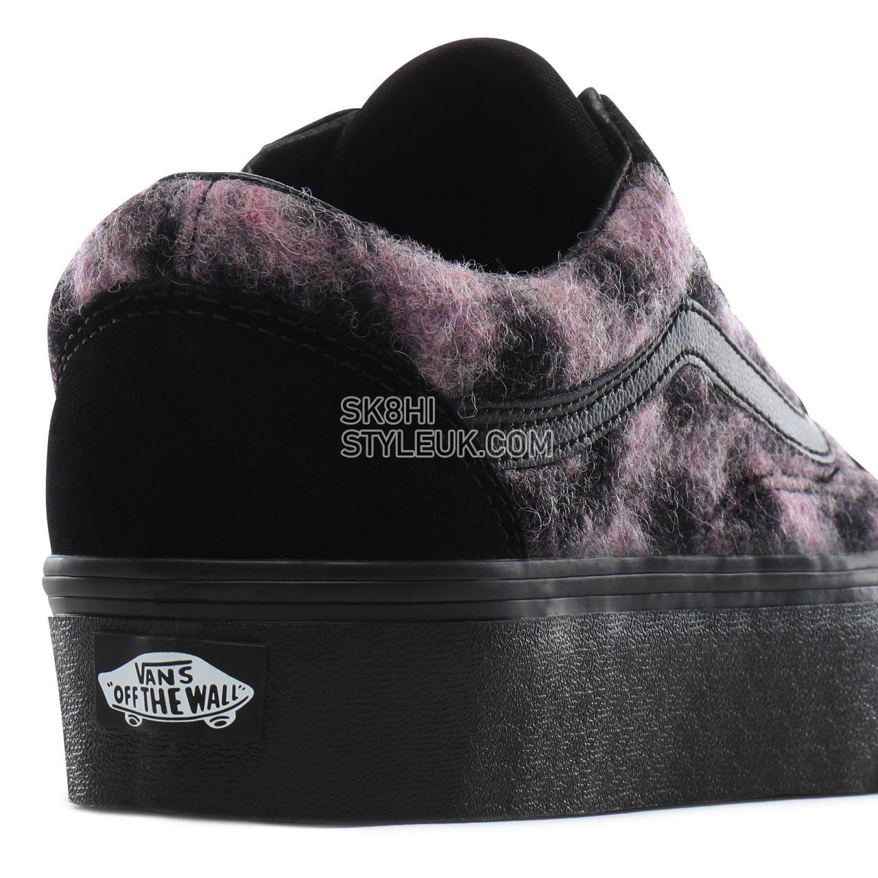 Vans Mix Leopard Old Skool Platform Classic Womens - (Mix Leopard) pink/black VN0A3B3UTRE Shoes