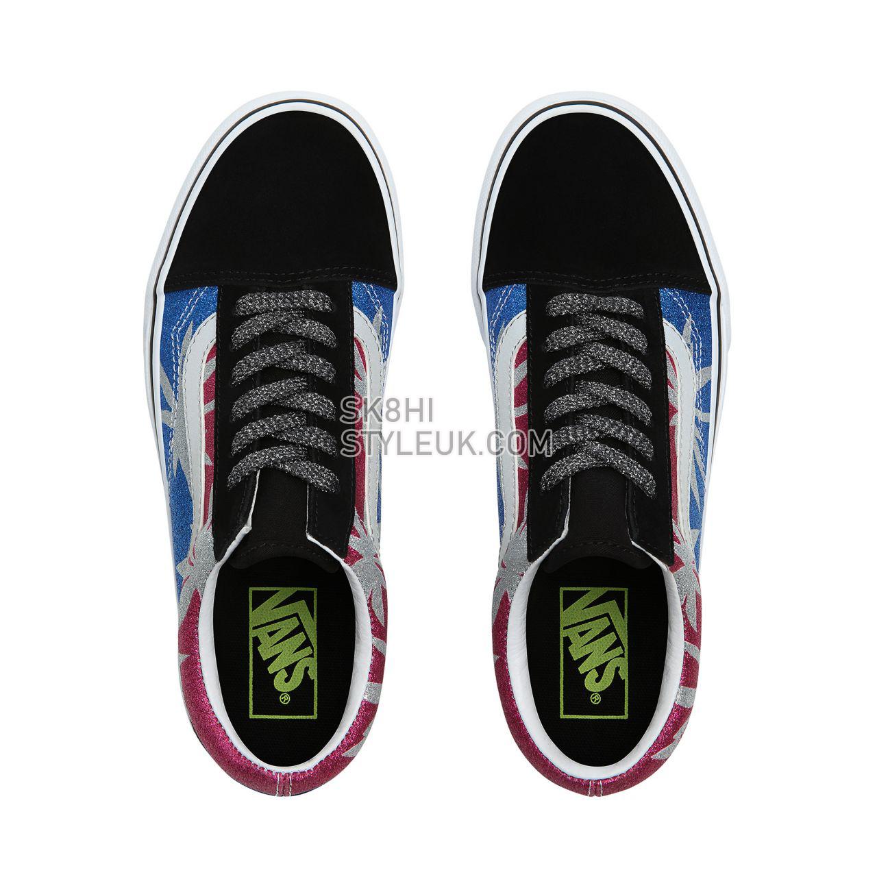 Vans After Dark Old Skool Platform Classic Womens - (After Dark) summer leaf/true white VN0A3B3UTRC Shoes