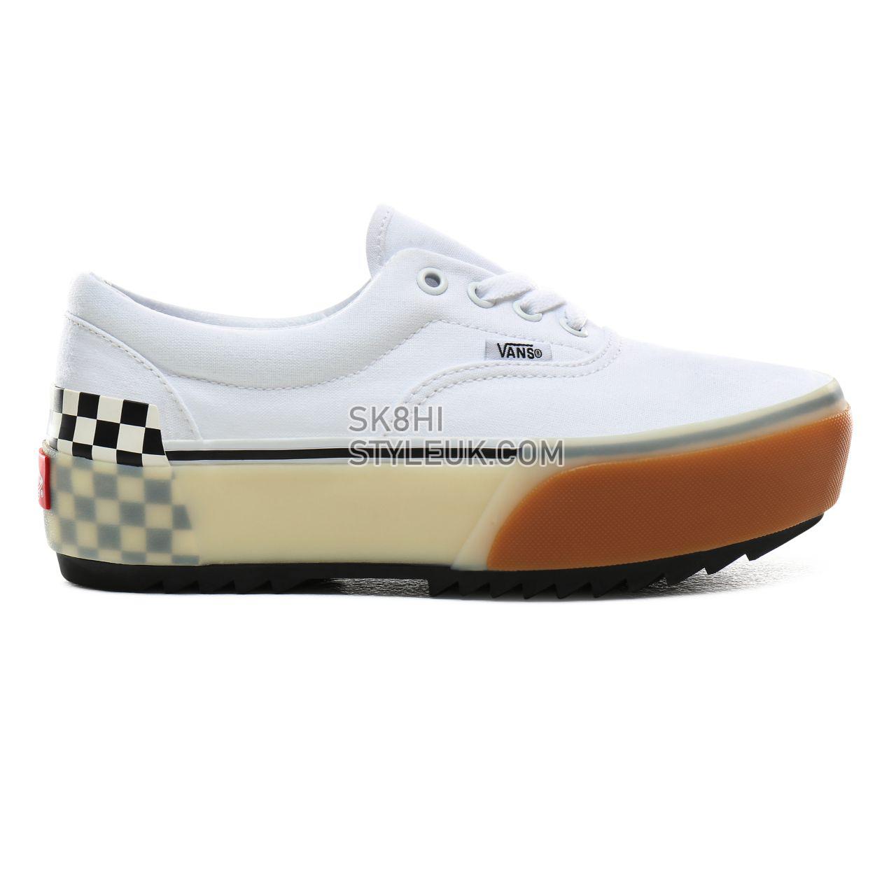 Vans Era Stacked Classic Womens - White/Checkerboard VN0A4BTOTDC Shoes