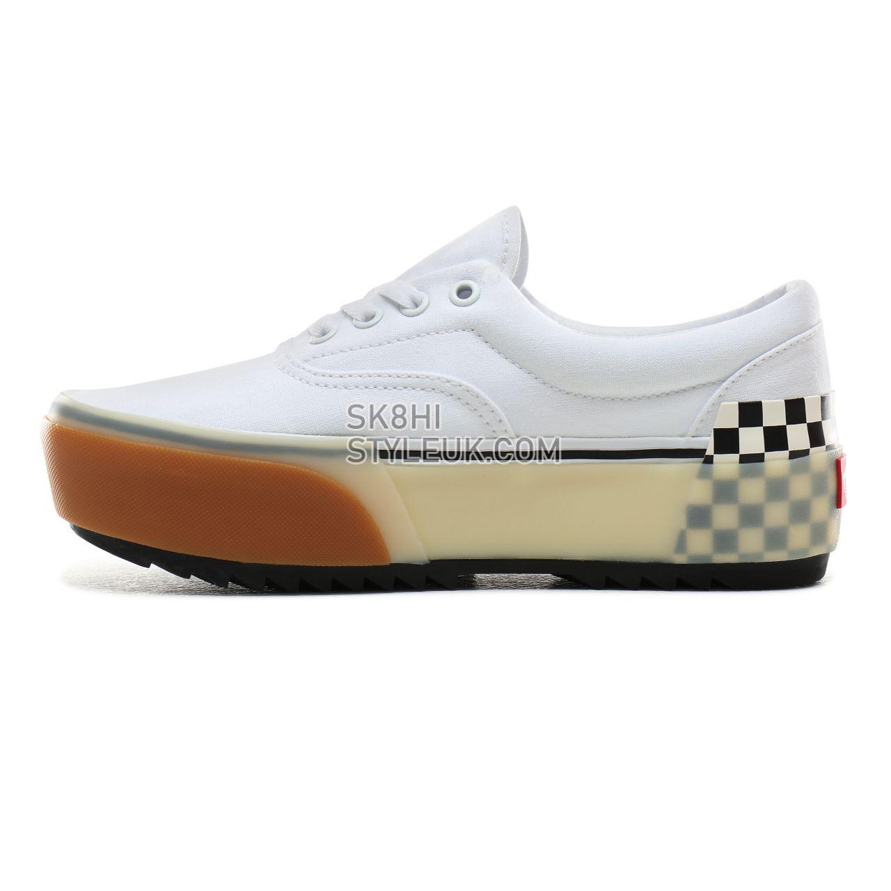 Vans Era Stacked Classic Womens - White/Checkerboard VN0A4BTOTDC Shoes