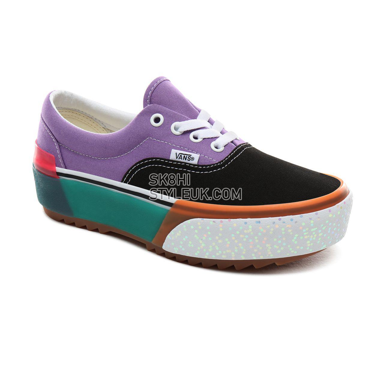 Vans Confetti Era Stacked Classic Womens - (Confetti) Fairy Wren/Sea Green VN0A4BTOVYF Shoes