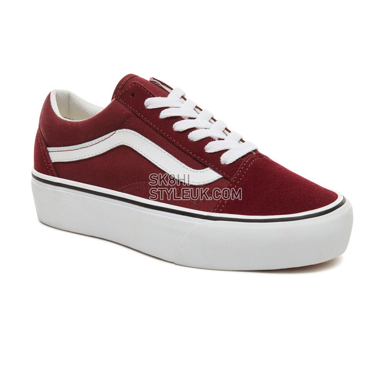 Vans Platform Old Skool Classic Womens - Port Royale/True White VN0A3B3U5U7 Shoes