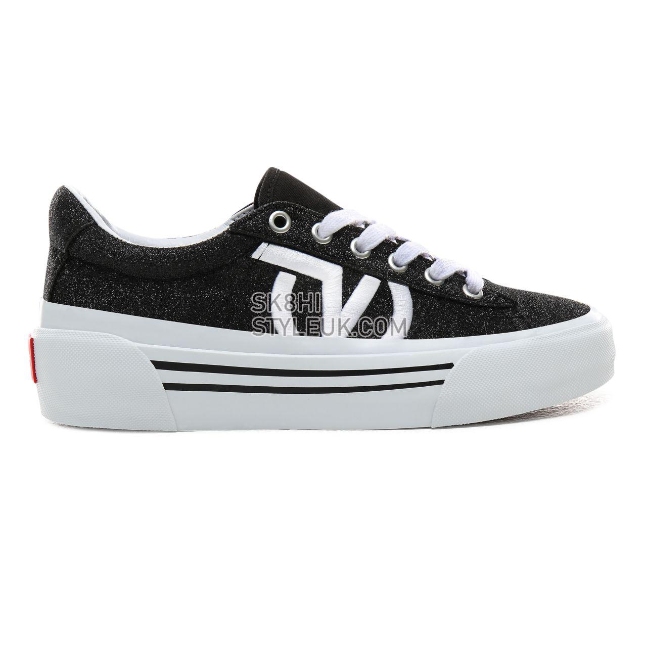 Vans Glitter Sid NI Classic Womens - (Glitter) Black/True White VN0A4BNFXME Shoes