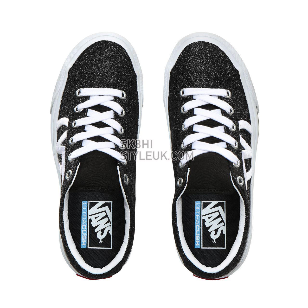 Vans Glitter Sid NI Classic Womens - (Glitter) Black/True White VN0A4BNFXME Shoes