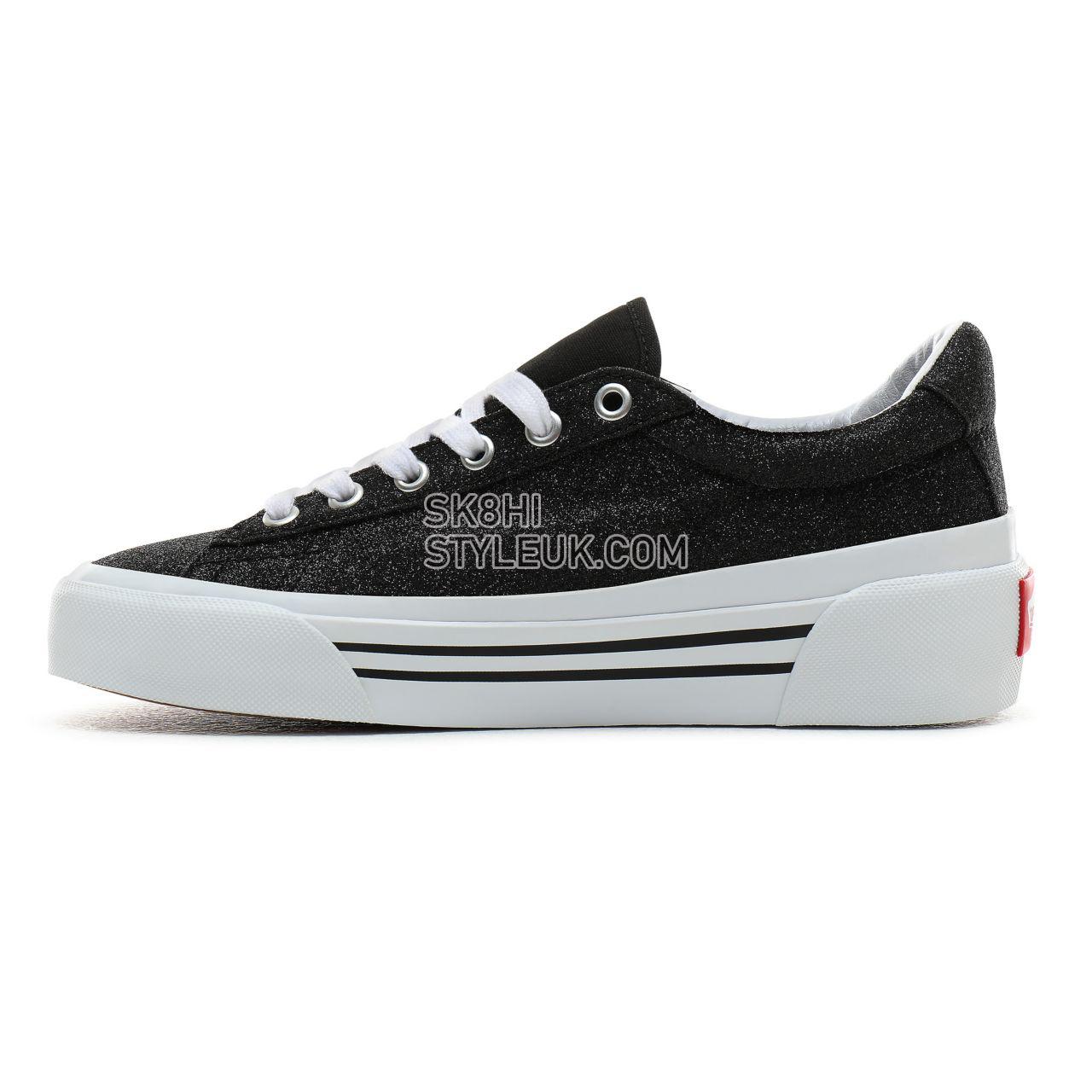 Vans Glitter Sid NI Classic Womens - (Glitter) Black/True White VN0A4BNFXME Shoes