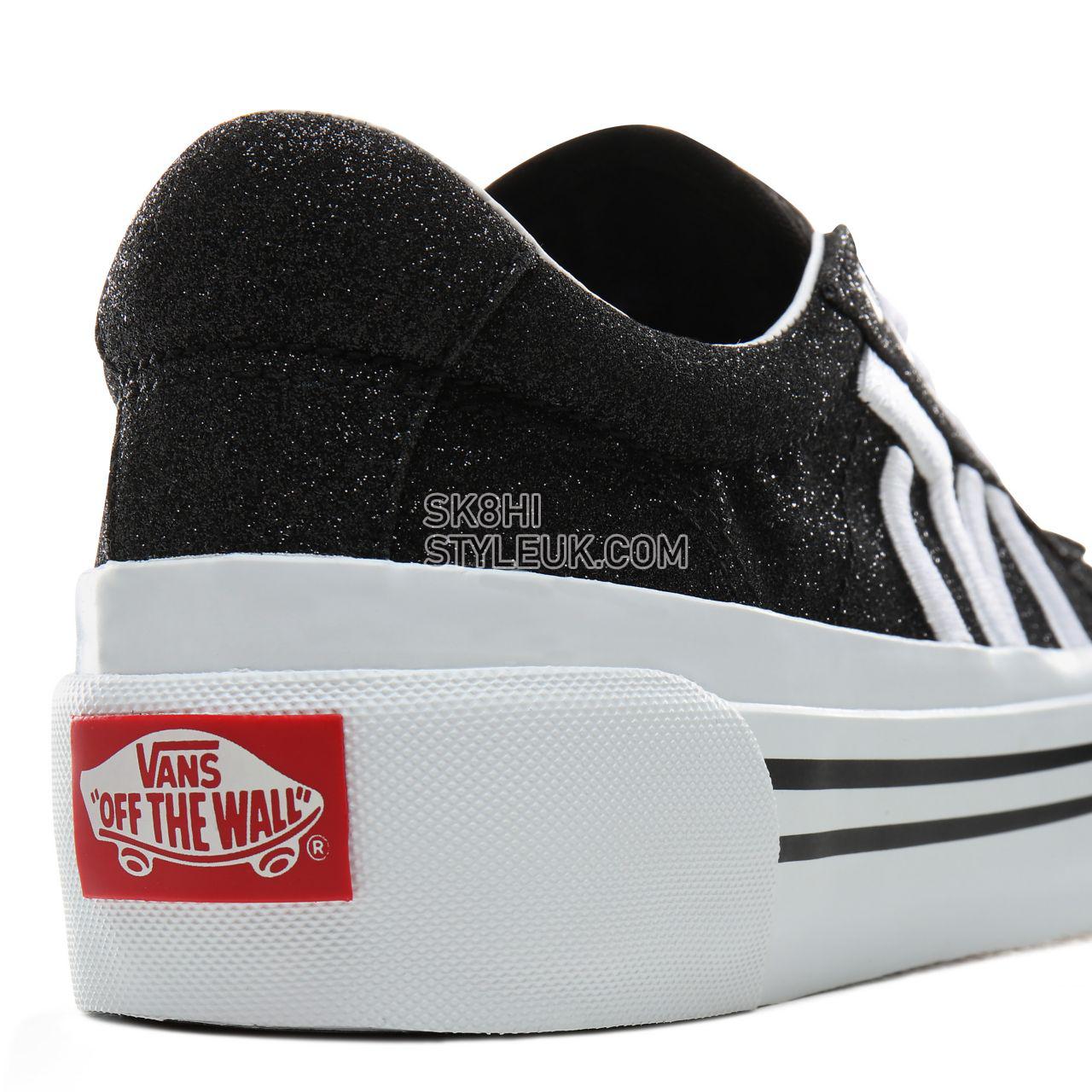 Vans Glitter Sid NI Classic Womens - (Glitter) Black/True White VN0A4BNFXME Shoes