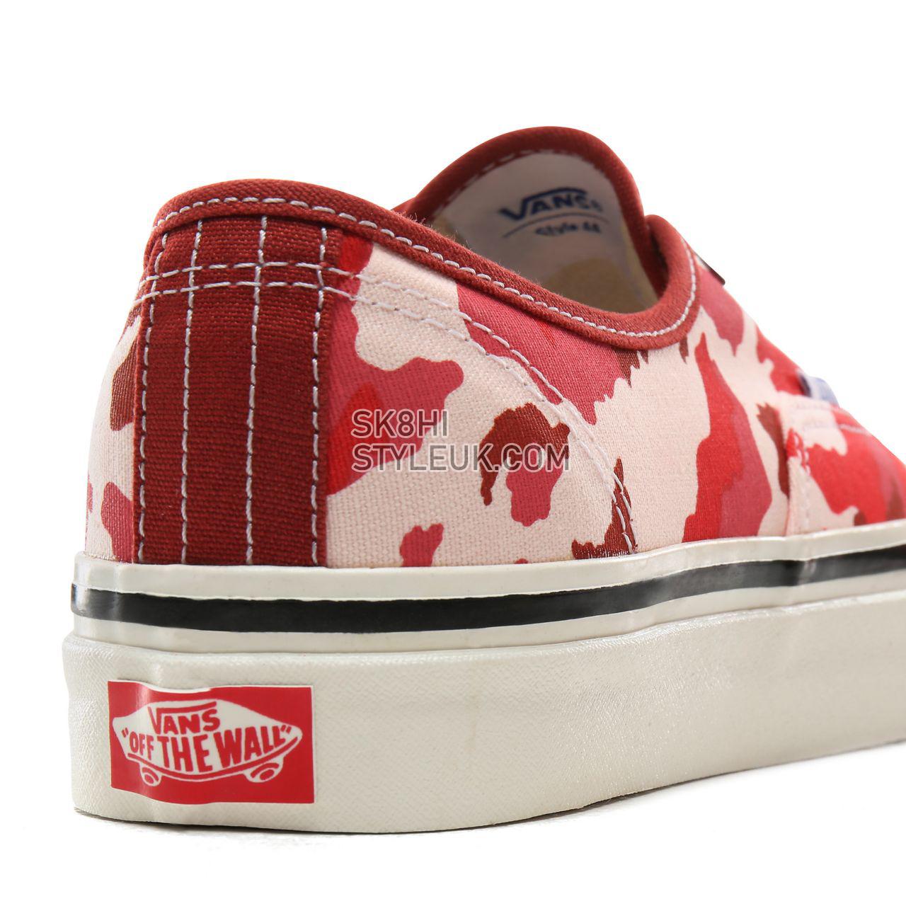 Vans Anaheim Factory Authentic 44 DX Classic Womens - (Anaheim Factory) Camo/Red VN0A38ENV7H Shoes