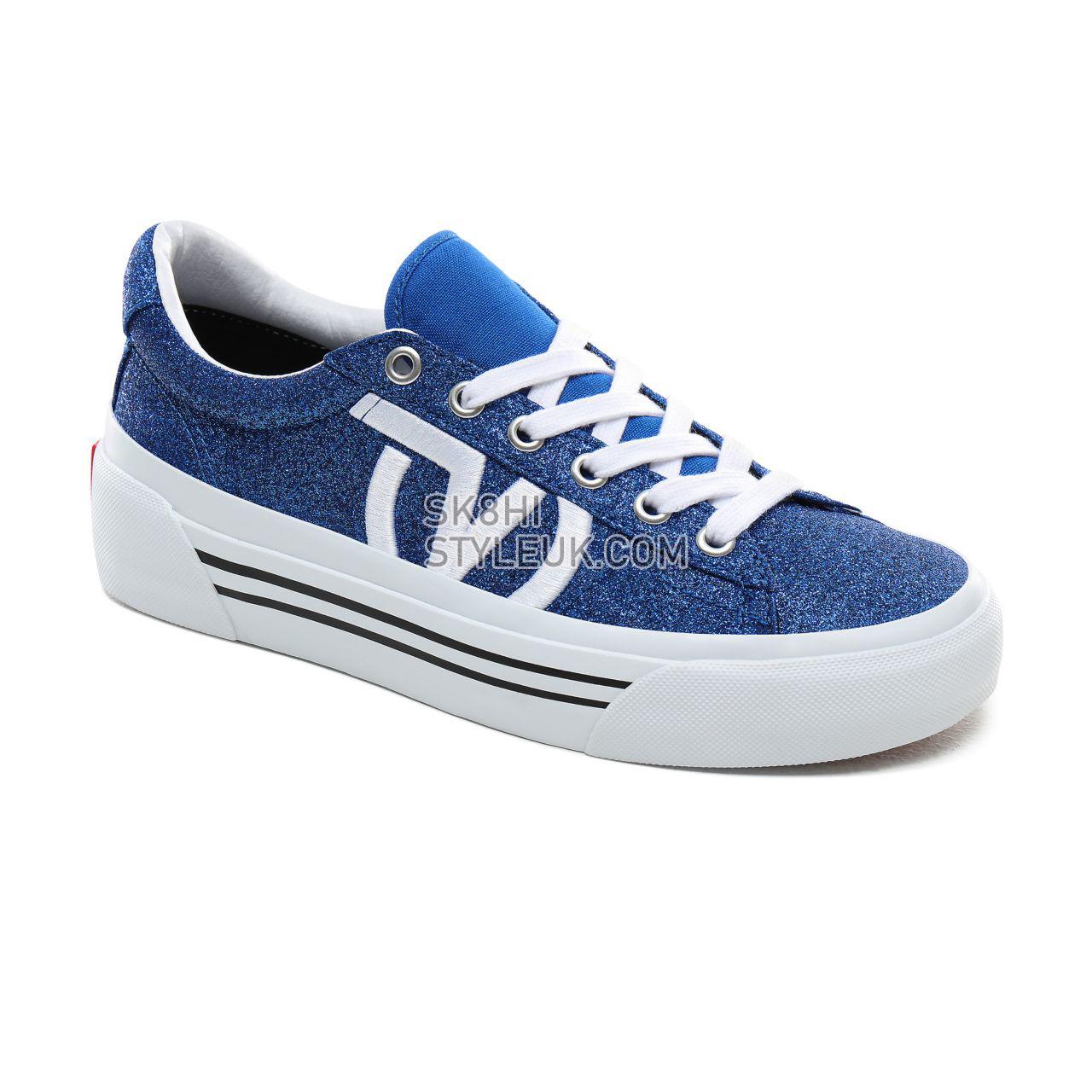 Vans Glitter Sid NI Classic Womens - (Glitter) Princess Blue/True White VN0A4BNFV4Q Shoes