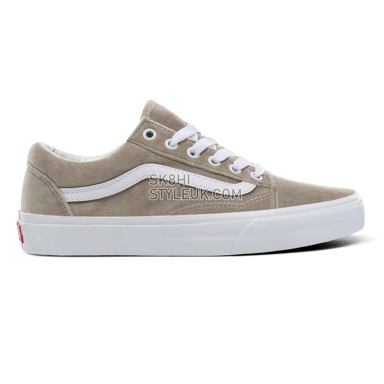 Vans Velvet Old Skool Classic Womens - (Velvet) gray/true white VN0A4BV5TCH Shoes