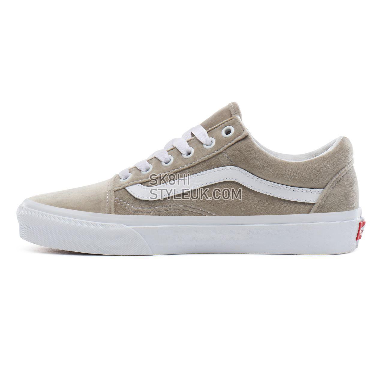 Vans Velvet Old Skool Classic Womens - (Velvet) gray/true white VN0A4BV5TCH Shoes