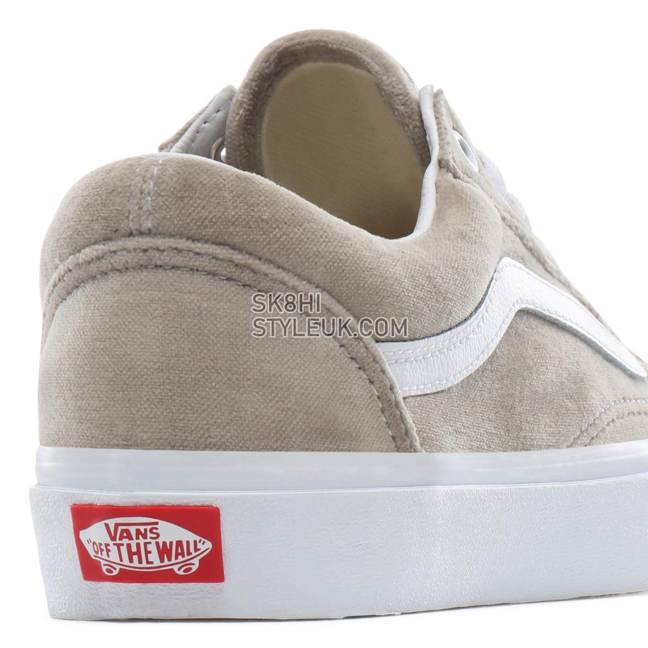 Vans Velvet Old Skool Classic Womens - (Velvet) gray/true white VN0A4BV5TCH Shoes