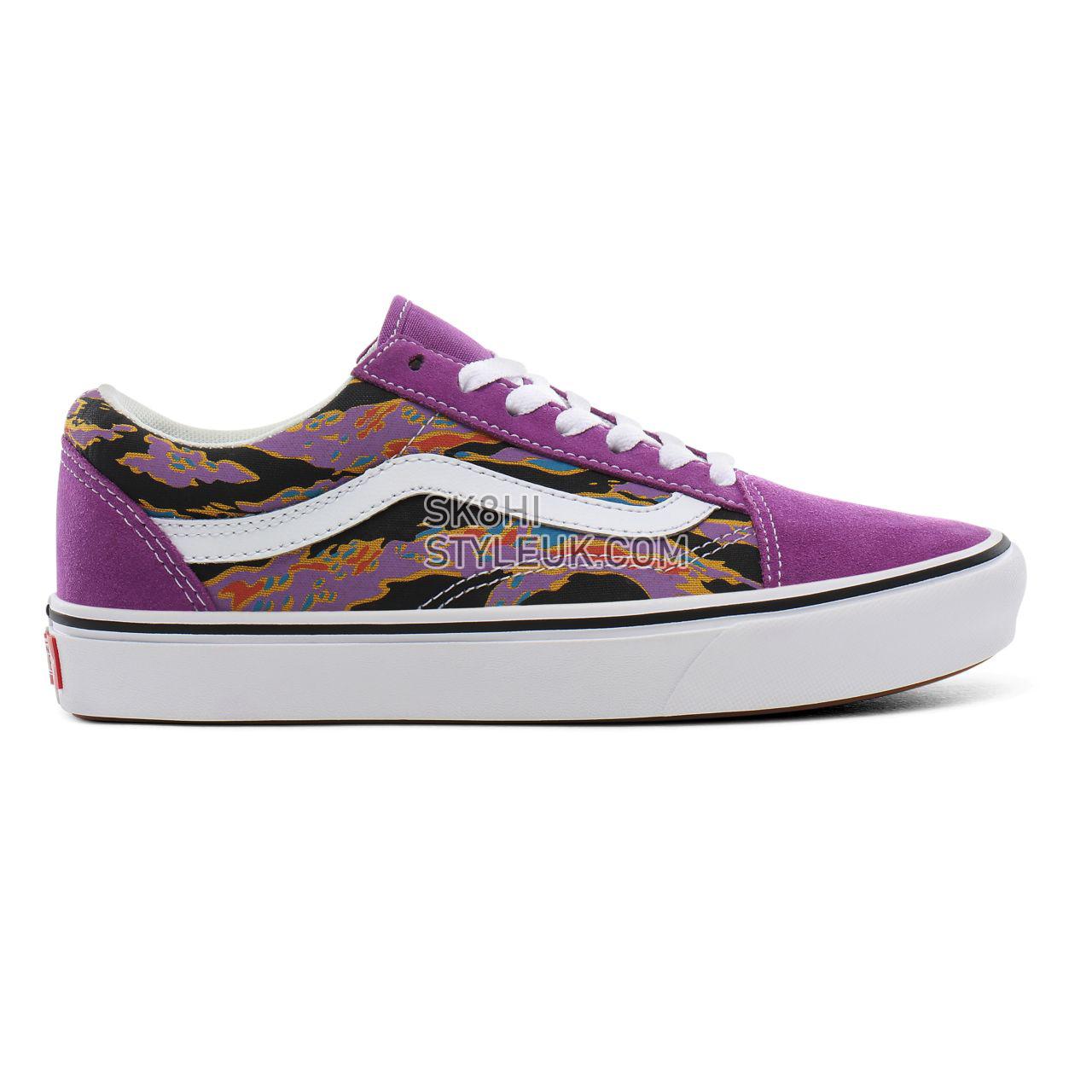 Vans Suede ComfyCush Old Skool Classic Womens - (Suede) dewberry/tiger camo VN0A3WMATFH Shoes