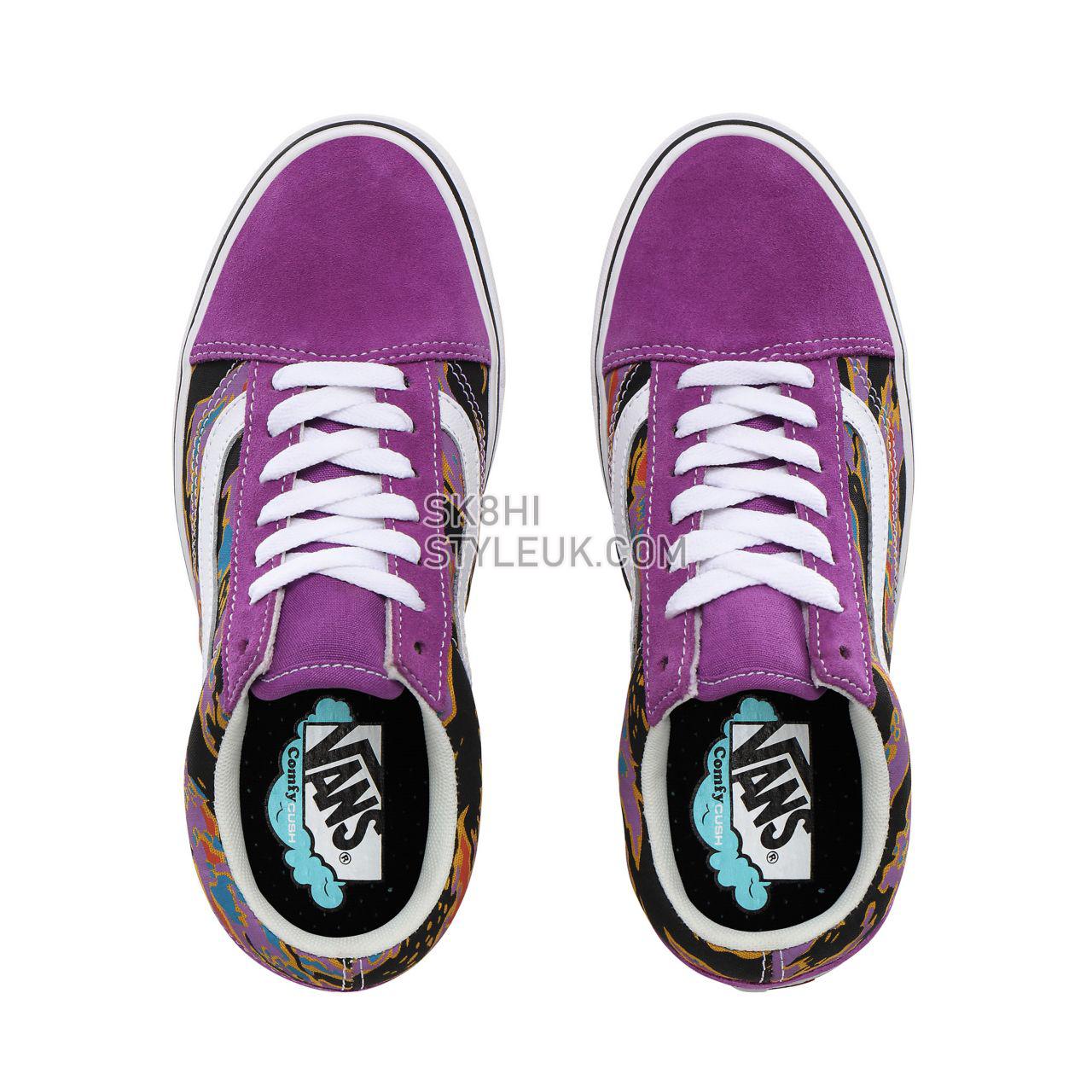 Vans Suede ComfyCush Old Skool Classic Womens - (Suede) dewberry/tiger camo VN0A3WMATFH Shoes