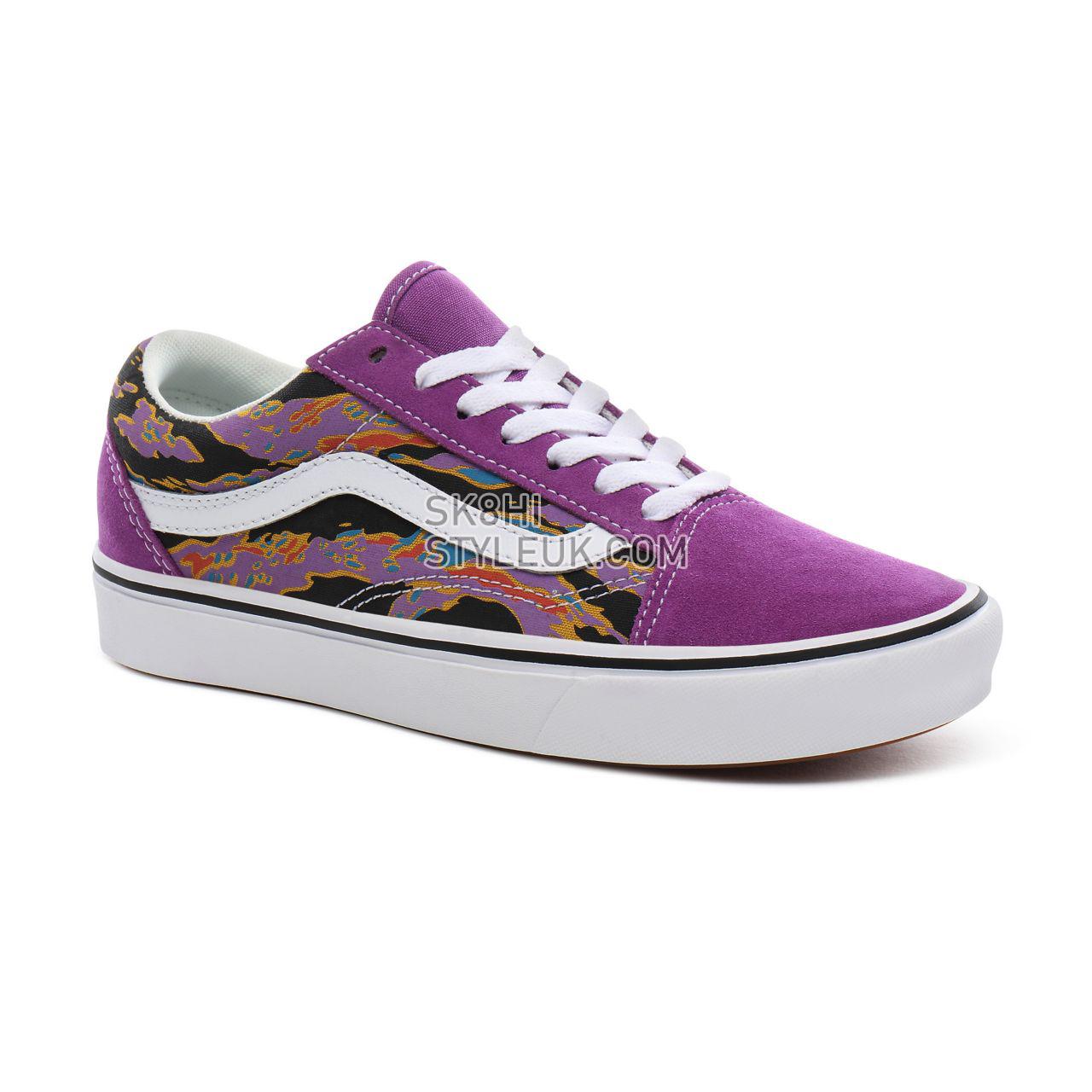 Vans Suede ComfyCush Old Skool Classic Womens - (Suede) dewberry/tiger camo VN0A3WMATFH Shoes