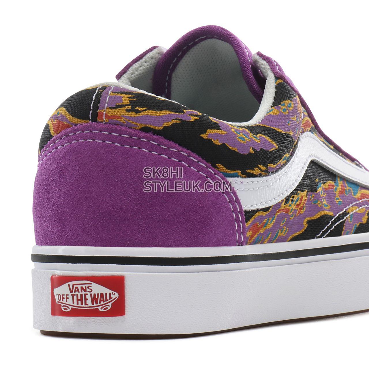 Vans Suede ComfyCush Old Skool Classic Womens - (Suede) dewberry/tiger camo VN0A3WMATFH Shoes