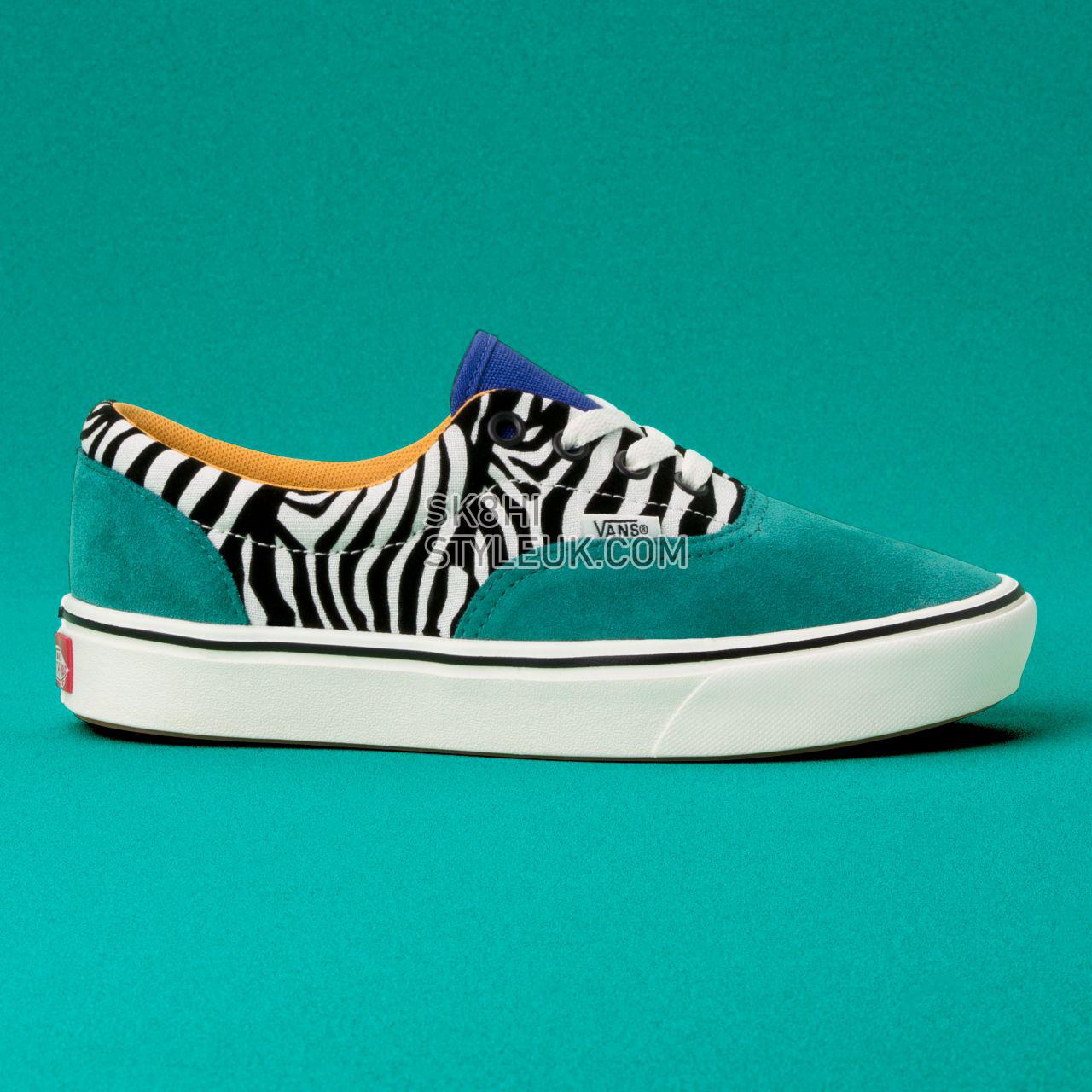 Vans Zebra ComfyCush Era Classic Womens - (Zebra) Tidepool/Surf the web VN0A3WM9VWT Shoes