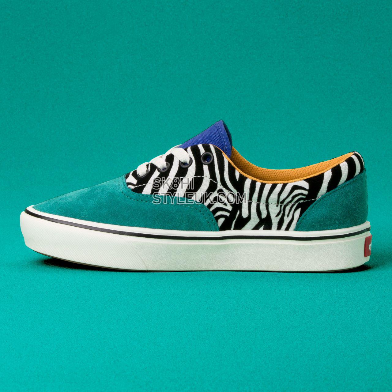 Vans Zebra ComfyCush Era Classic Womens - (Zebra) Tidepool/Surf the web VN0A3WM9VWT Shoes