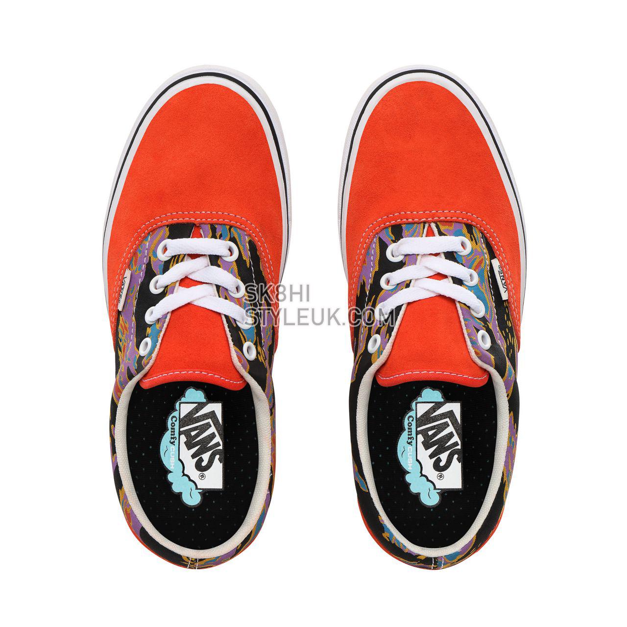 Vans Suede ComfyCush Era Classic Womens - (Suede) spicy orange/tiger camo VN0A3WM9TFE Shoes