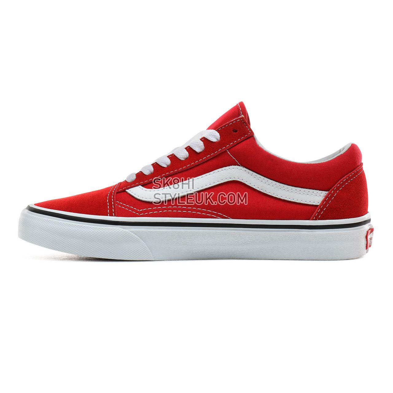 Vans Old Skool Classic Womens - Racing Red/True White VN0A4BV5JV6 Shoes