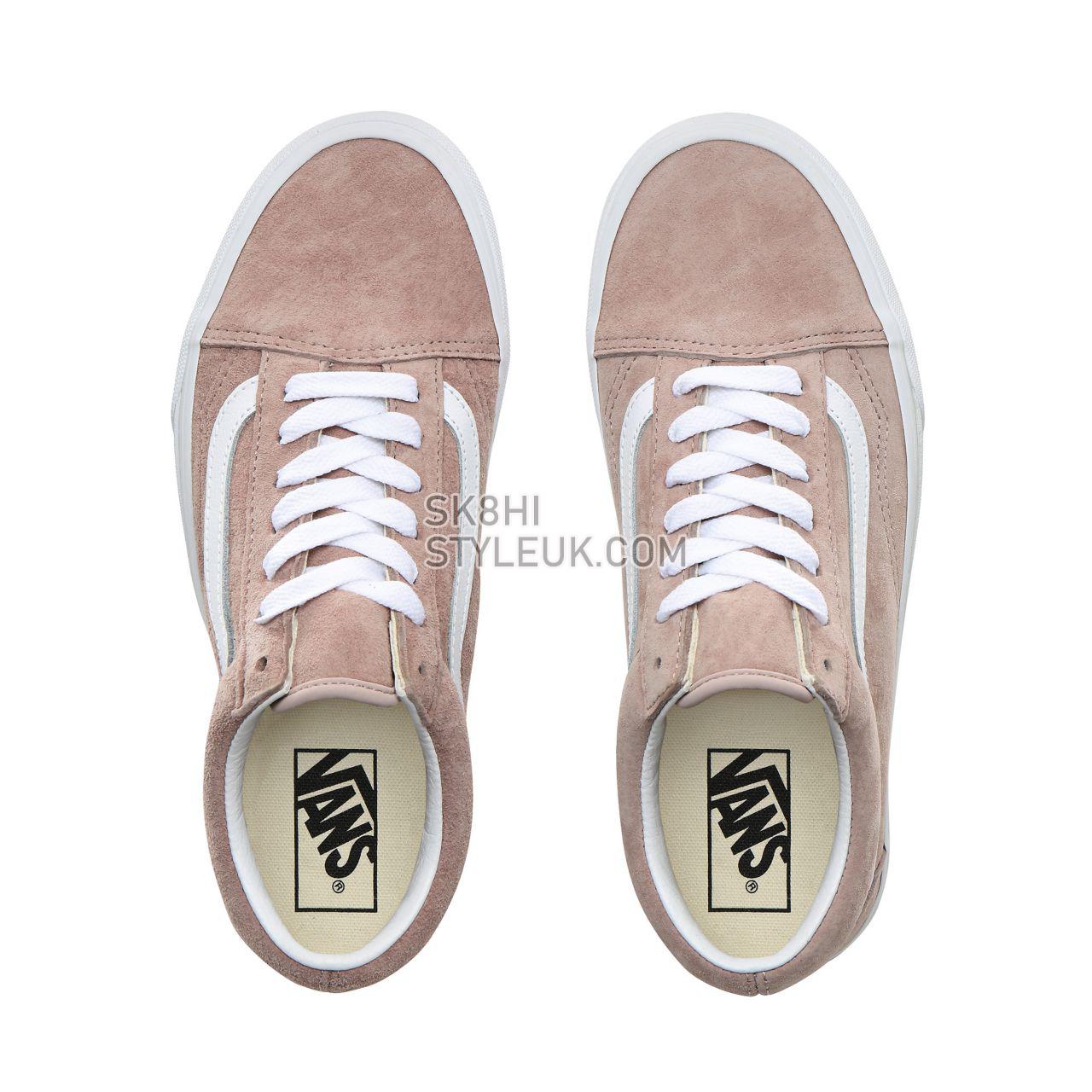 Vans Pig Suede Old Skool Classic Womens - (Pig Suede) Shadow Gray/True White VN0A4BV5V79 Shoes