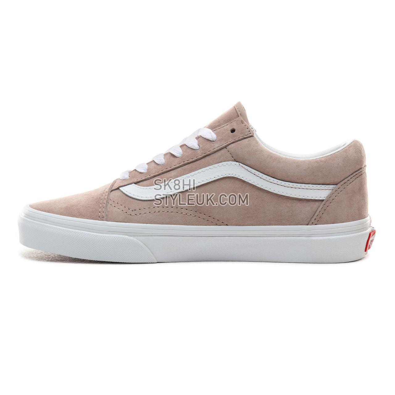 Vans Pig Suede Old Skool Classic Womens - (Pig Suede) Shadow Gray/True White VN0A4BV5V79 Shoes