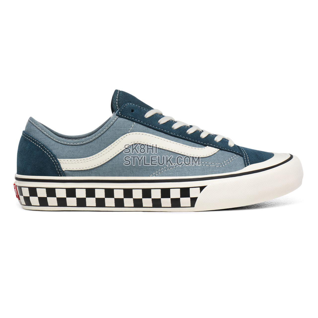 Vans Salt Wash Style 36 Decon Surf Blue Classic Mens Womens - (Salt Wash) Stargazer/Lead VN0A3MVLXPQ Shoes