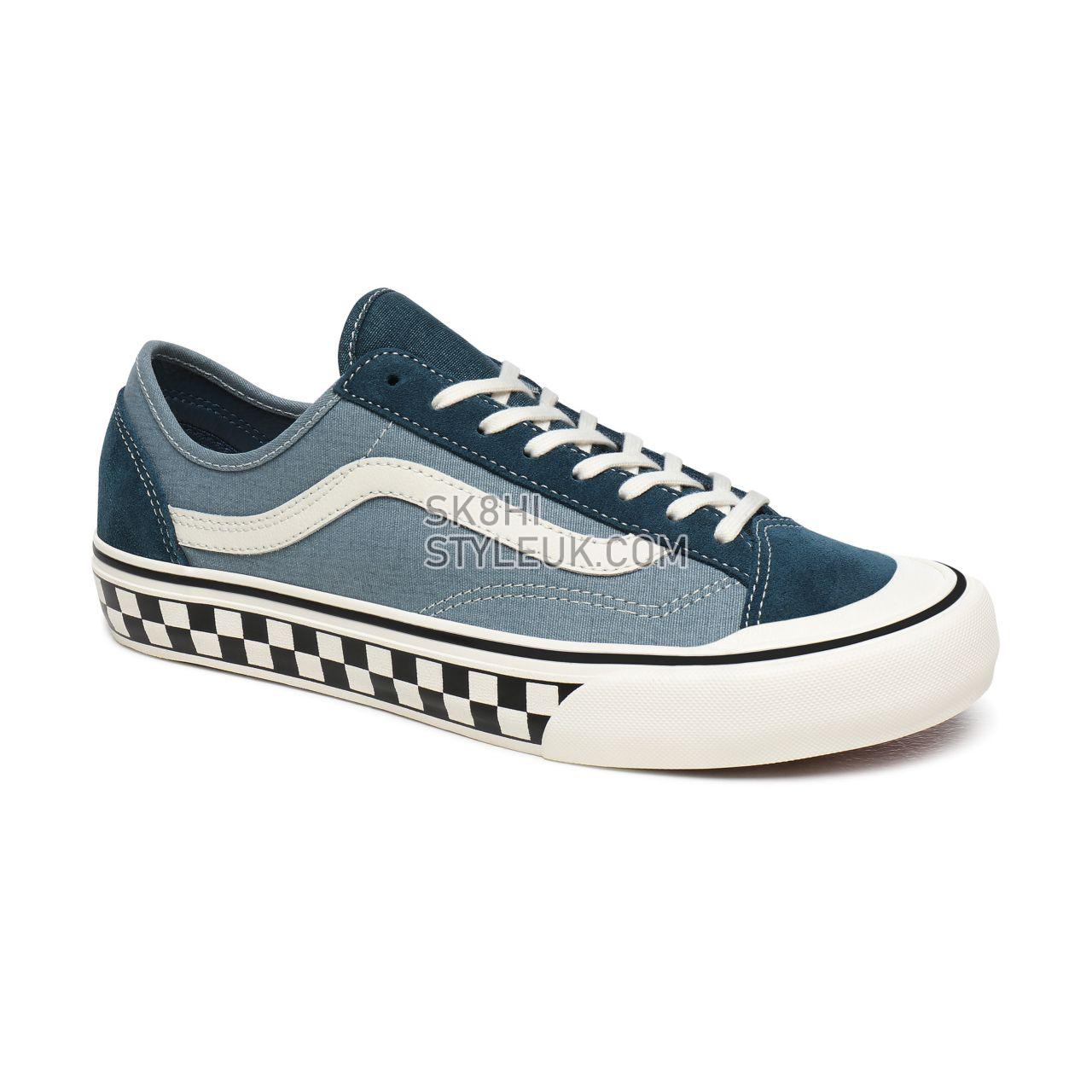 Vans Salt Wash Style 36 Decon Surf Blue Classic Mens Womens - (Salt Wash) Stargazer/Lead VN0A3MVLXPQ Shoes