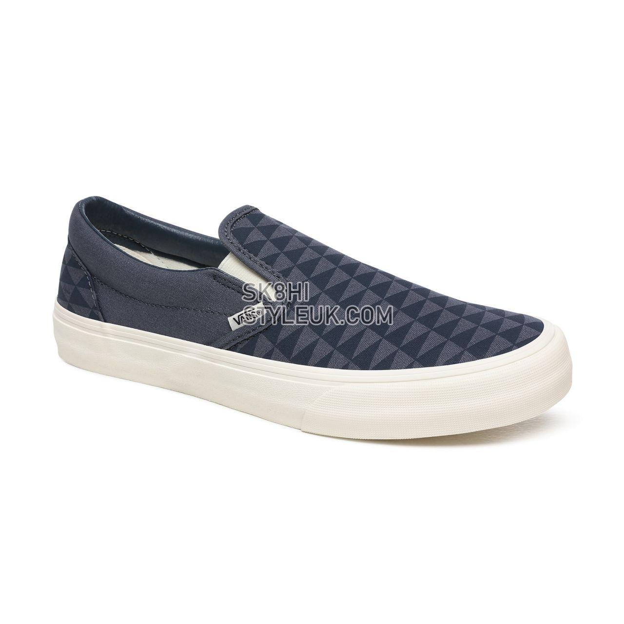 Vans x Pilgrim Classic Slip-On Surf Navy Classic Mens Womens - (Pilgrim) Orion Blue/Marshmallow VN0A3MUCWR4 Shoes