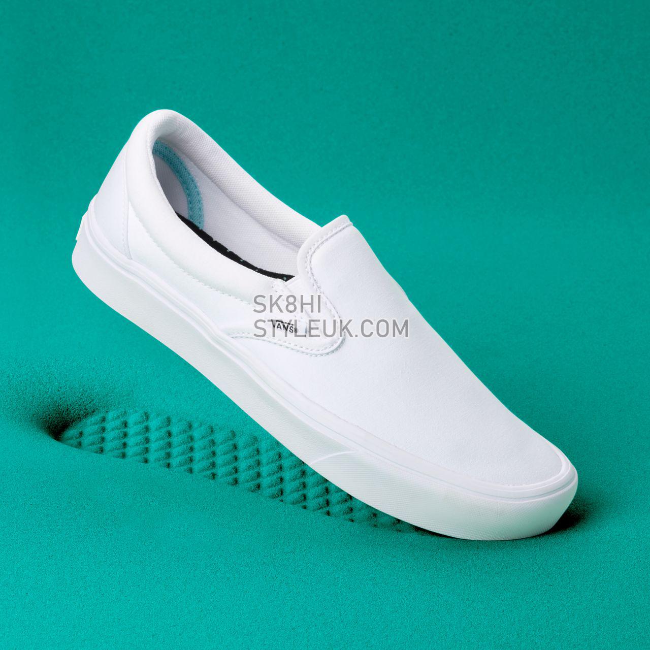 Vans Comfycush Slip-On White Classic Mens Womens - (Classic) True White VN0A3WMDVNG Shoes