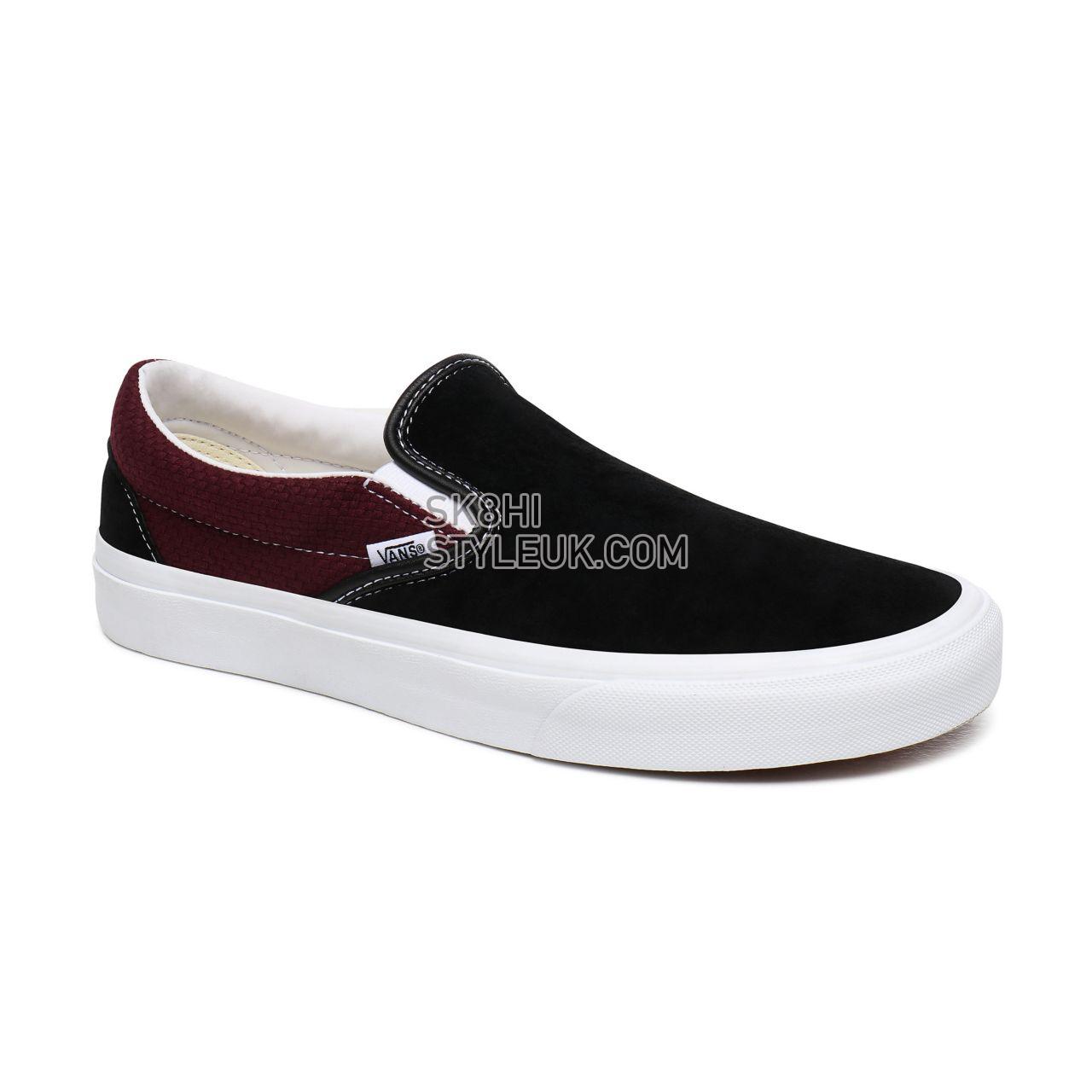 Vans P&C Classic Slip-On Black Classic Mens Womens - (P&C) Black/Port Royale VN0A4U38WT9 Shoes