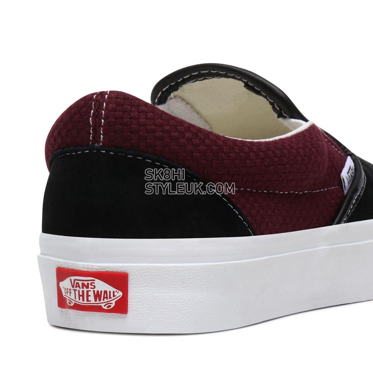 Vans P&C Classic Slip-On Black Classic Mens Womens - (P&C) Black/Port Royale VN0A4U38WT9 Shoes