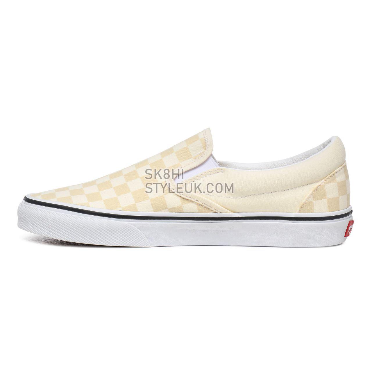 Vans Checkerboard Classic Slip-On White Classic Mens Womens - (Checkerboard) Classic White/True White VN0A4U38WRX Shoes