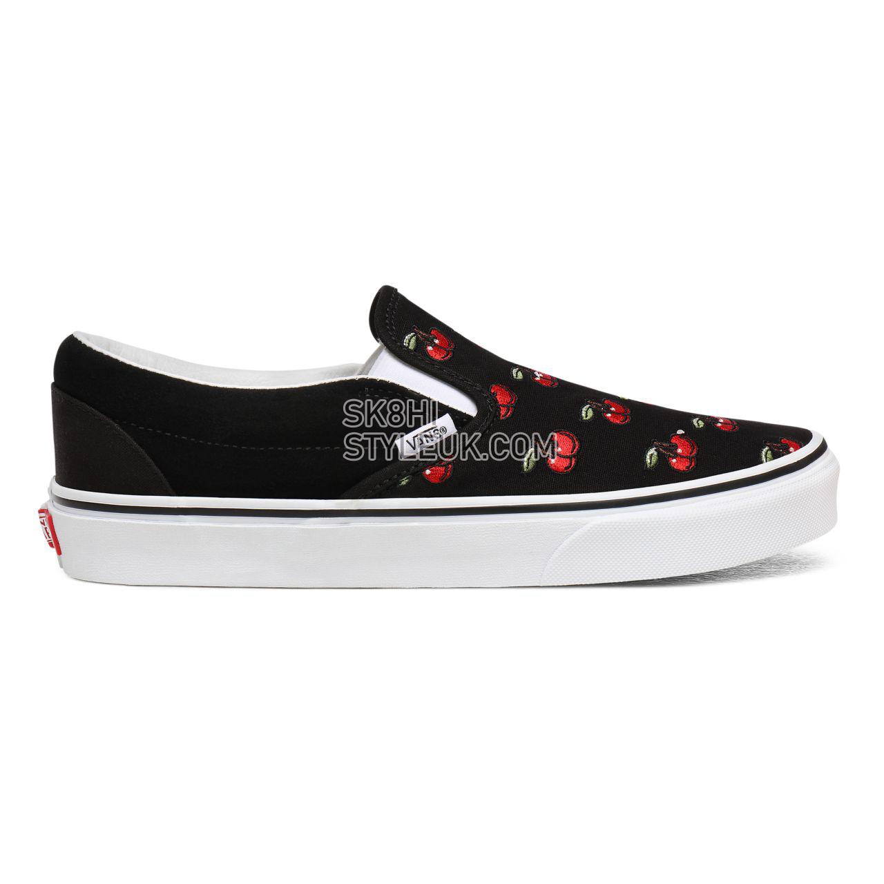 Vans Cherries Classic Slip-On Black Classic Mens Womens - (Cherries) Black VN0A4U38L6M Shoes