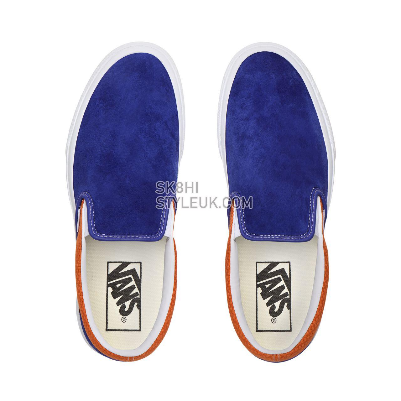 Vans P&C Classic Slip-On Blue Classic Mens Womens - (P&C) Royal Blue/Apricot Buff VN0A4U38WTJ Shoes