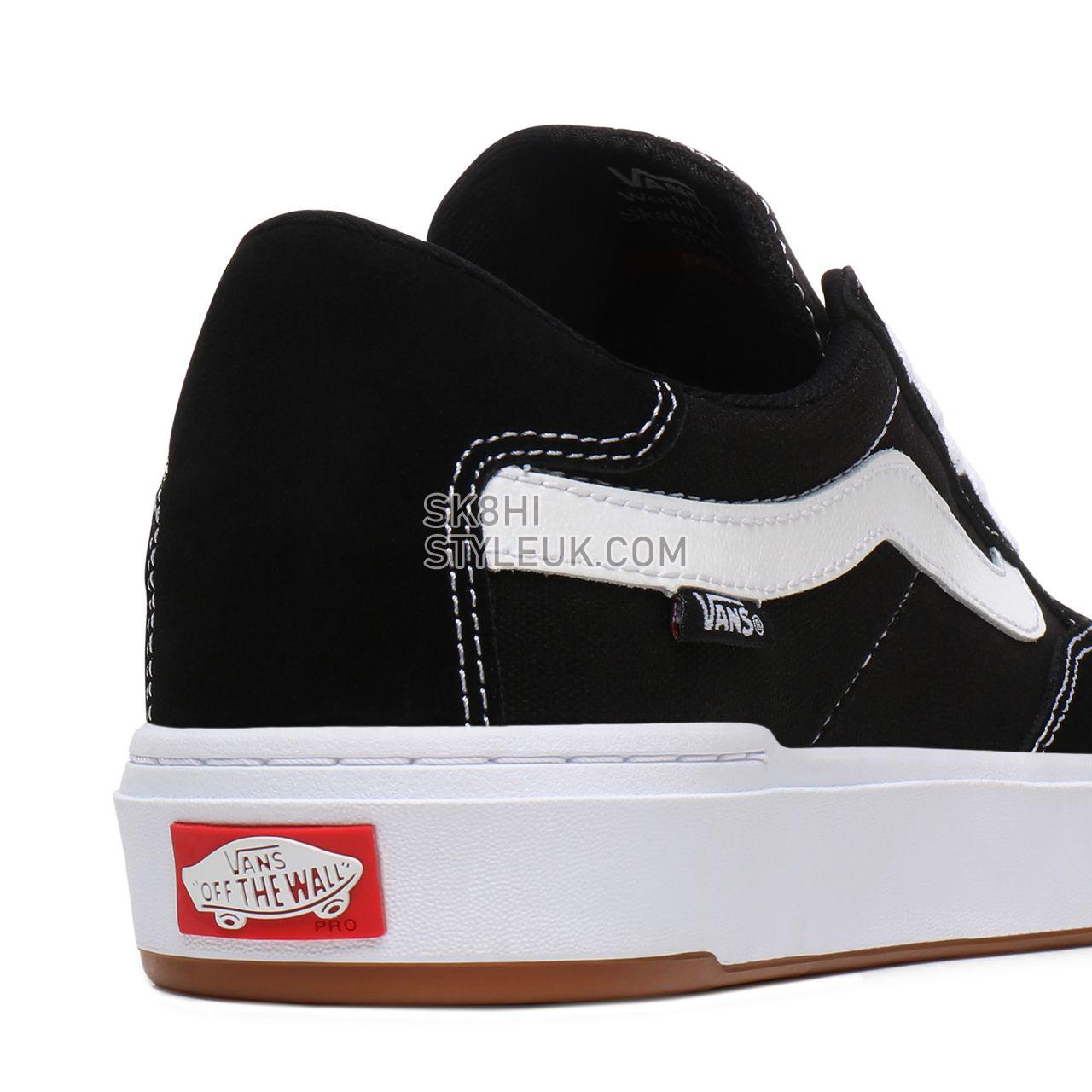 Vans Berle Pro Black Classic Mens Womens - Black-True White VN0A3WKX6BT Shoes