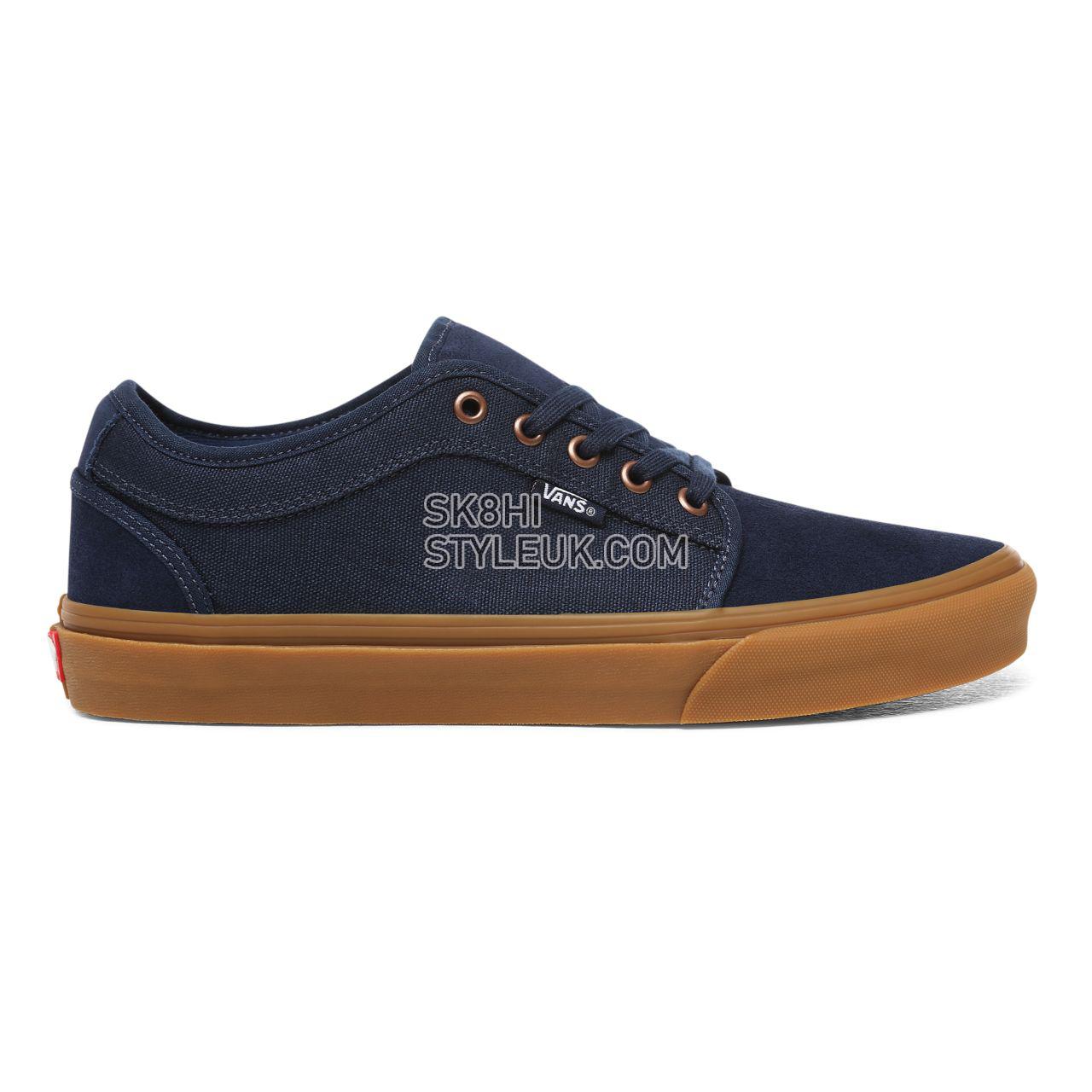 Vans Chukka Low Blue Classic Mens Womens - Dress Blues/Gum VN0A38CGFS1 Shoes