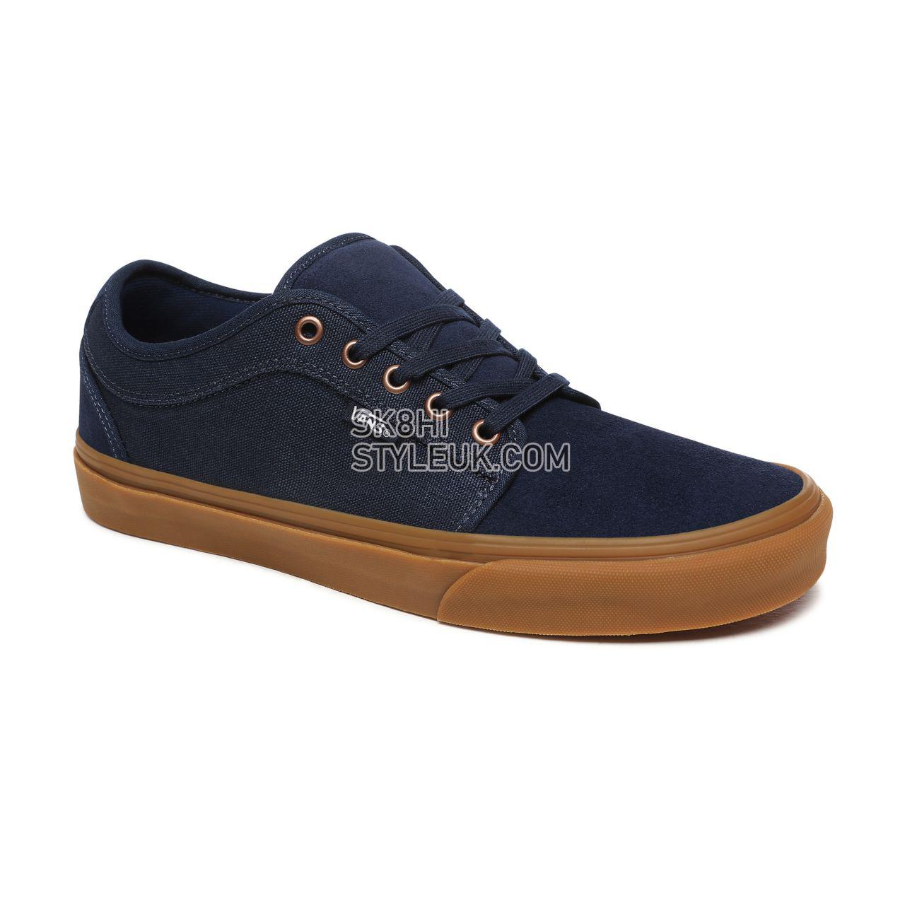 Vans Chukka Low Blue Classic Mens Womens - Dress Blues/Gum VN0A38CGFS1 Shoes