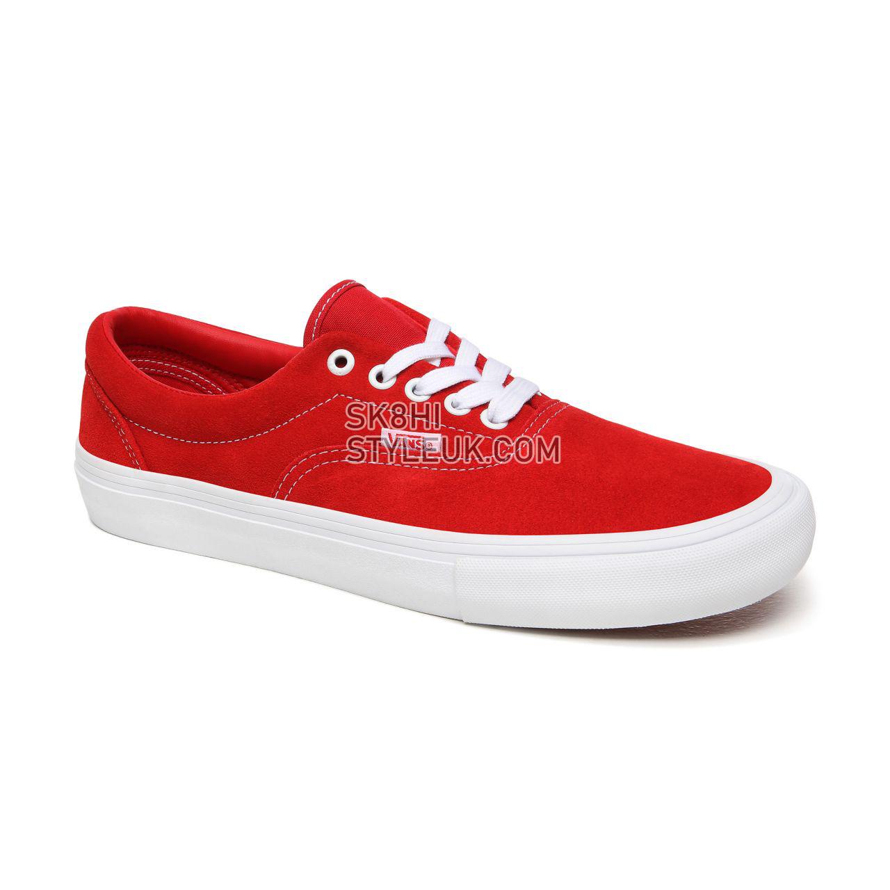 Vans Suede Era Pro Red Classic Mens Womens - (Suede) Red/White VN000VFBAJL Shoes