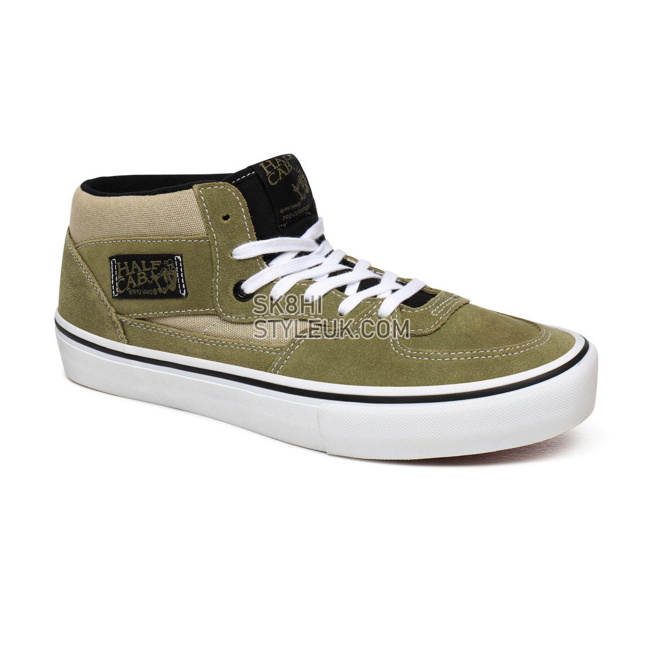 Vans Half Cab Pro Green Classic Mens Womens - Lizard/Eucalyptus VN0A38CPW70 Shoes