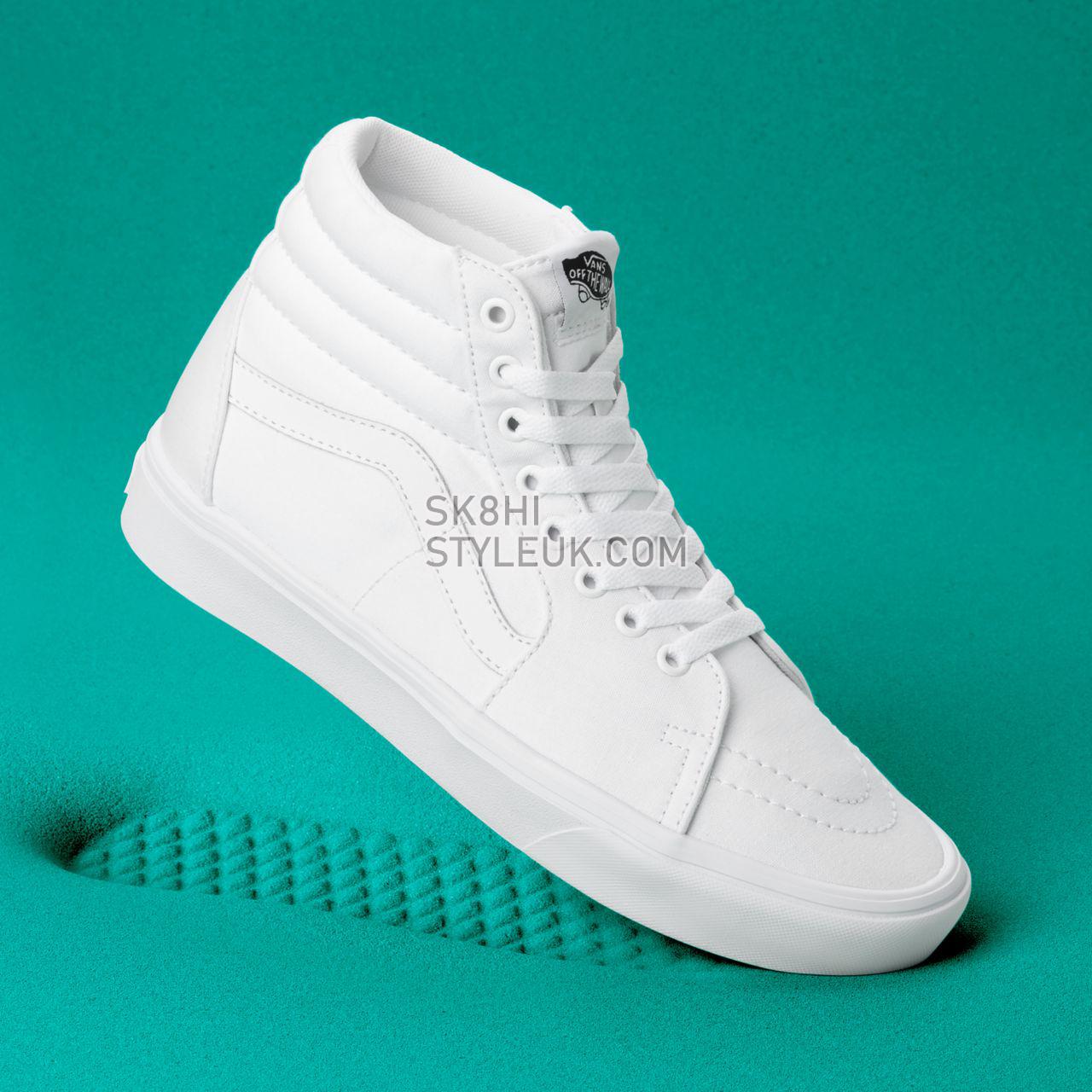 Vans Classic Comfycush Sk8-Hi White Classic Mens Womens - (Classic) True White VN0A3WMBVNG Shoes