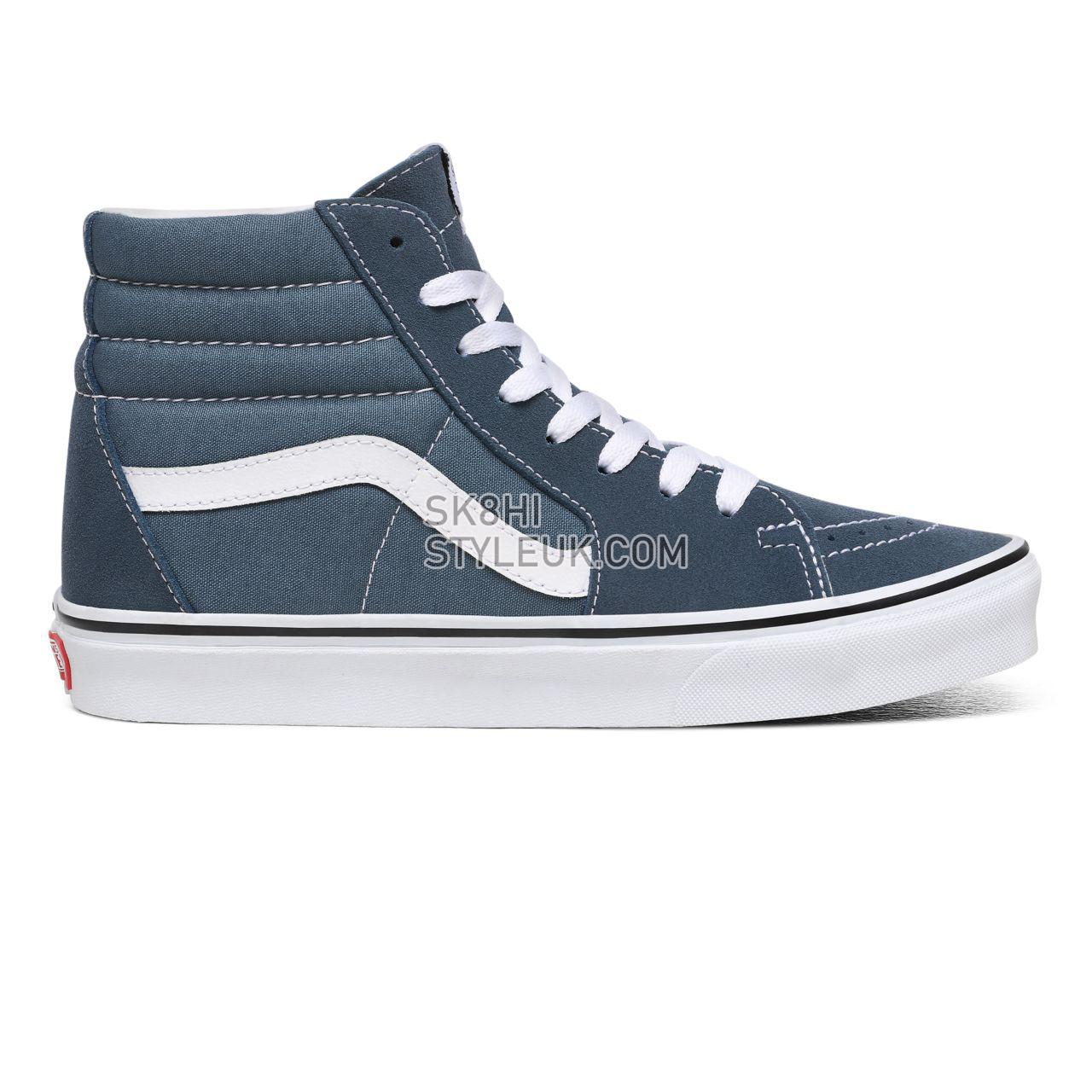 Vans Sk8-Hi Blue Classic Mens Womens - Blue Mirage/True White VN0A4U3CX17 Shoes