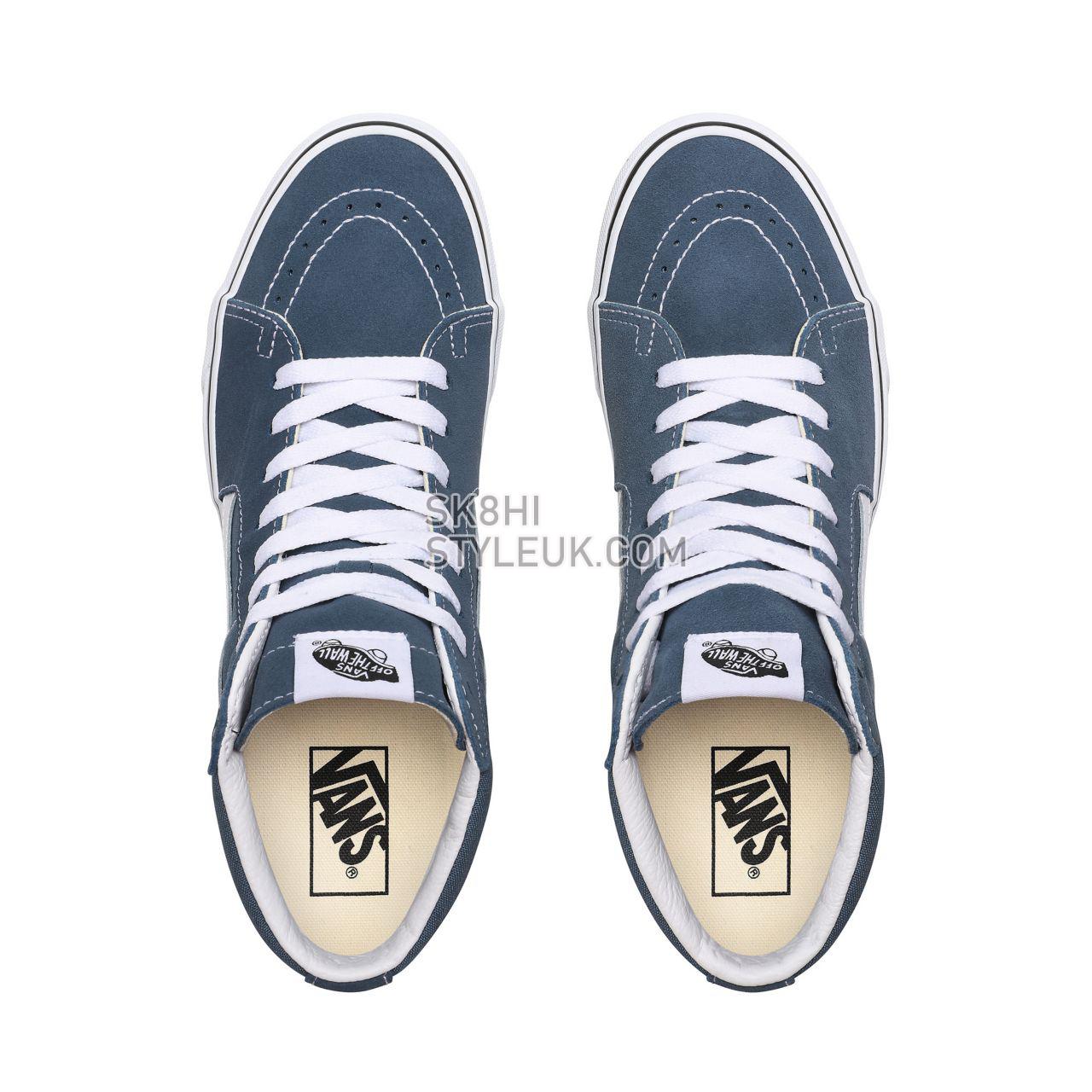 Vans Sk8-Hi Blue Classic Mens Womens - Blue Mirage/True White VN0A4U3CX17 Shoes