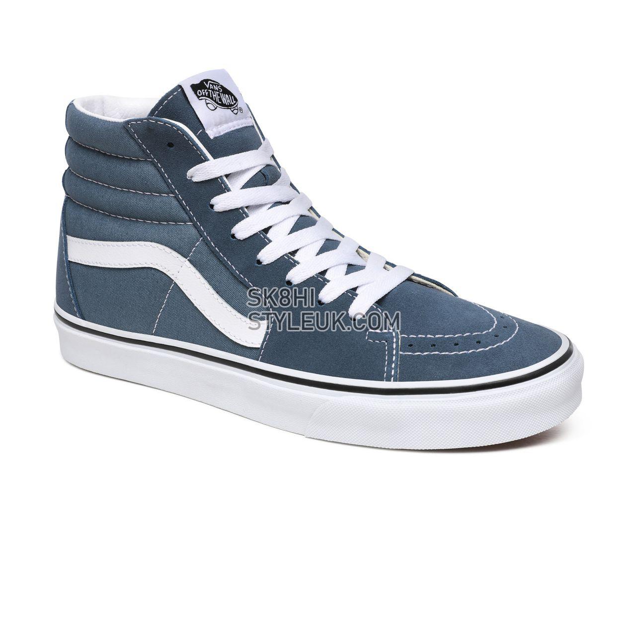 Vans Sk8-Hi Blue Classic Mens Womens - Blue Mirage/True White VN0A4U3CX17 Shoes