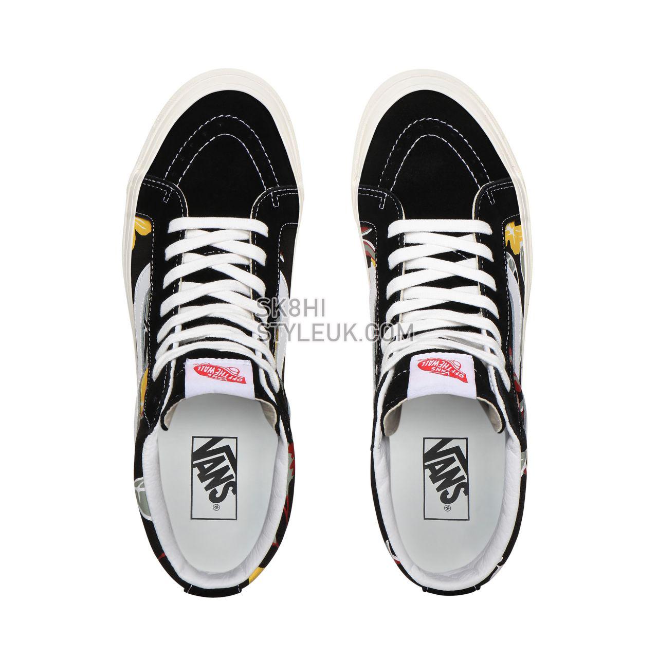 Vans Anaheim Factory Sk8-Hi 38 DX Black Classic Mens Womens - (Anaheim Factory) Og Aloha/Og Black/Og Black VN0A38GFXHH Shoes