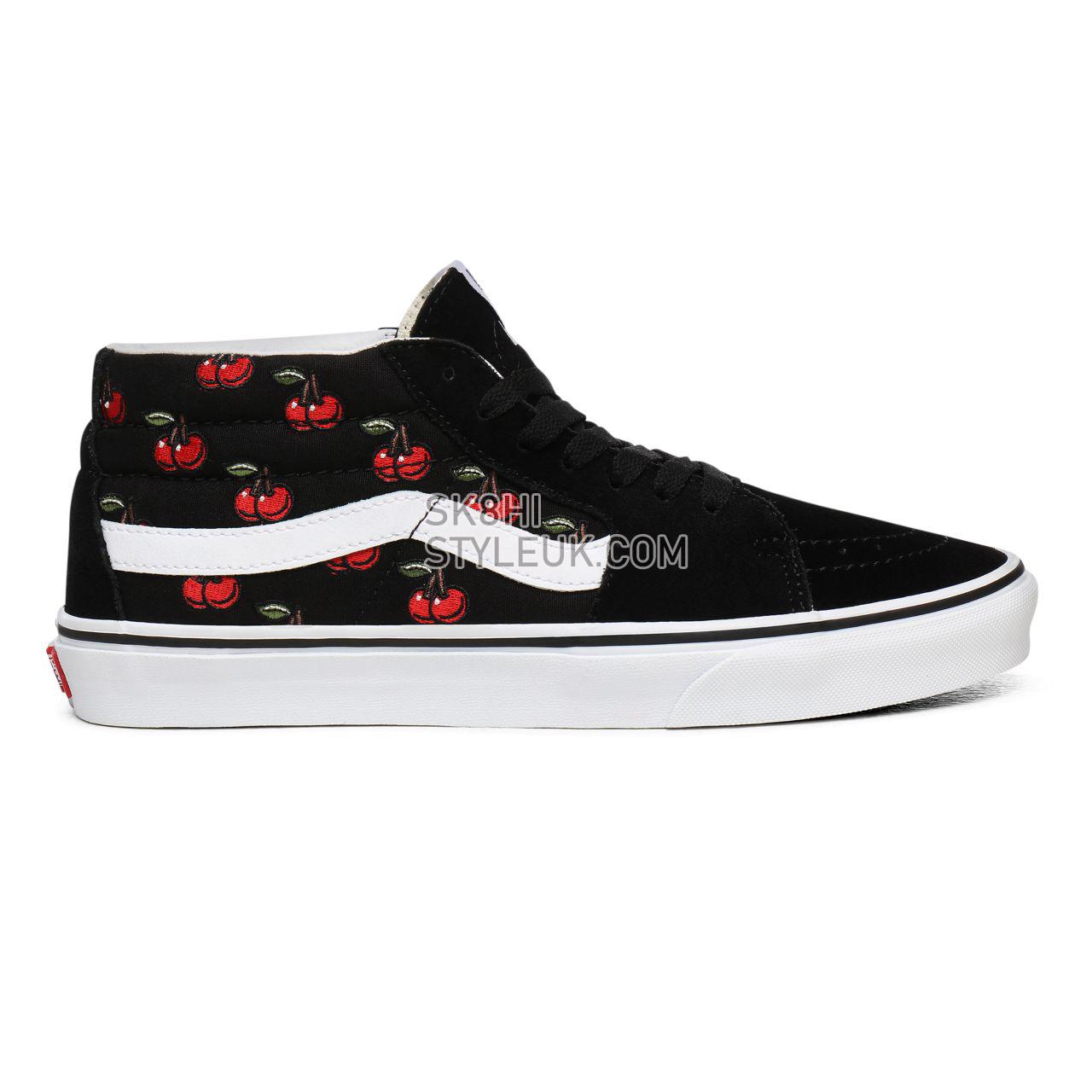 Vans Cherries Sk8-Mid Black Classic Mens Womens - (Cherries) Black VN0A3WM3L6M Shoes