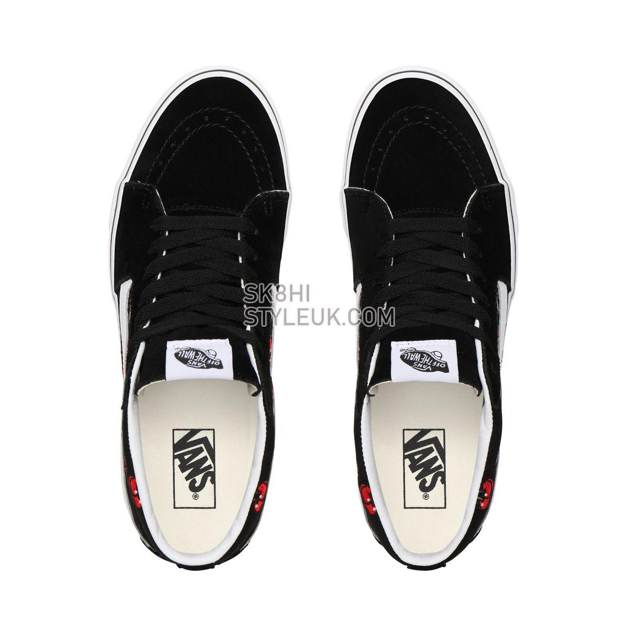 Vans Cherries Sk8-Mid Black Classic Mens Womens - (Cherries) Black VN0A3WM3L6M Shoes